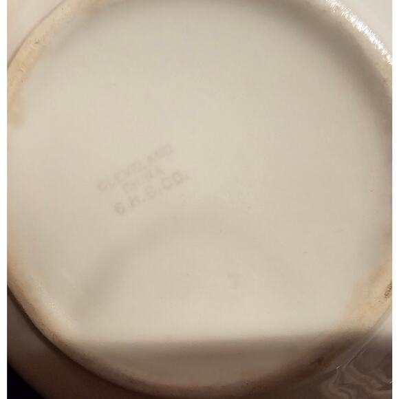 Vintage Cleveland China  Sugar Bowl w/Lid & creamer pitcher Bridal Rose Pattern - Picture 9 of 16